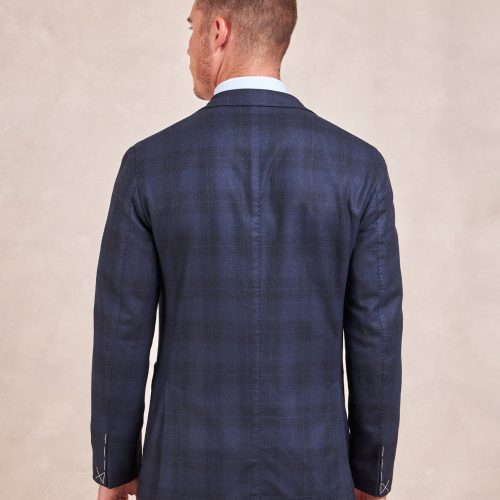 BoglioliXRye51 TonalSuitingCheckSoftJacket DeepBlue 07