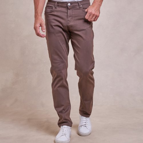 R51Pant ComfortCottonStretch5Pocket DarkChocolate 01