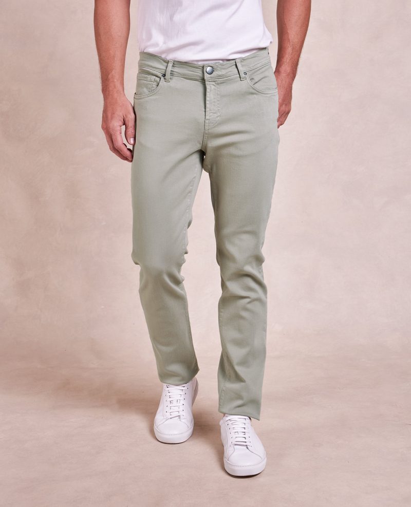 R51Pant FrenchTwillStretch5Pocket LightMoss 01