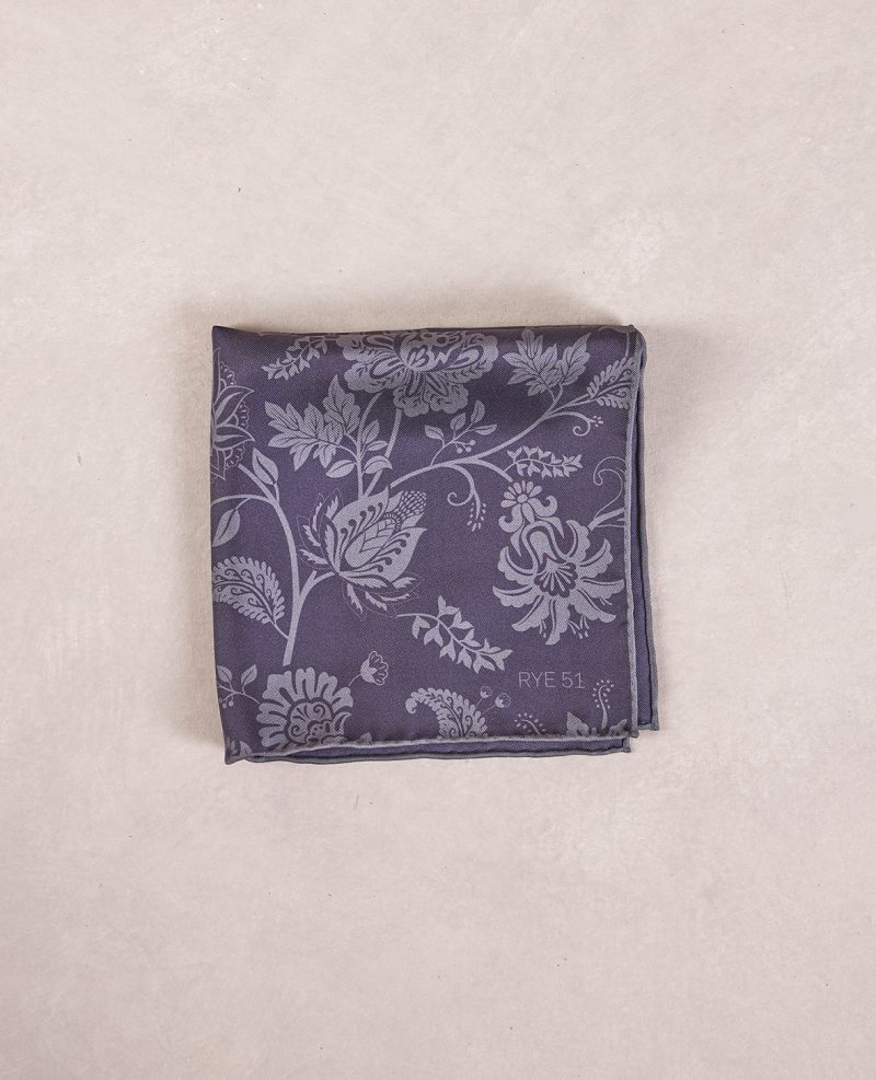 TheAmpio FloralBlurSilkPocketSquare PurpleShadow 01