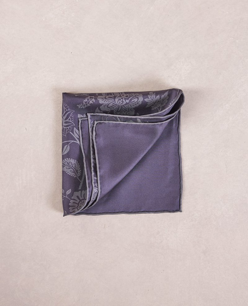 TheAmpio FloralBlurSilkPocketSquare PurpleShadow 02