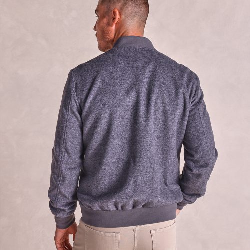 TheBristol WoolCashmereBomberJacket Gray 07