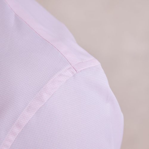 TheBrookes ThomasMasonMicroCheckJourneyDressShirt Pink 04