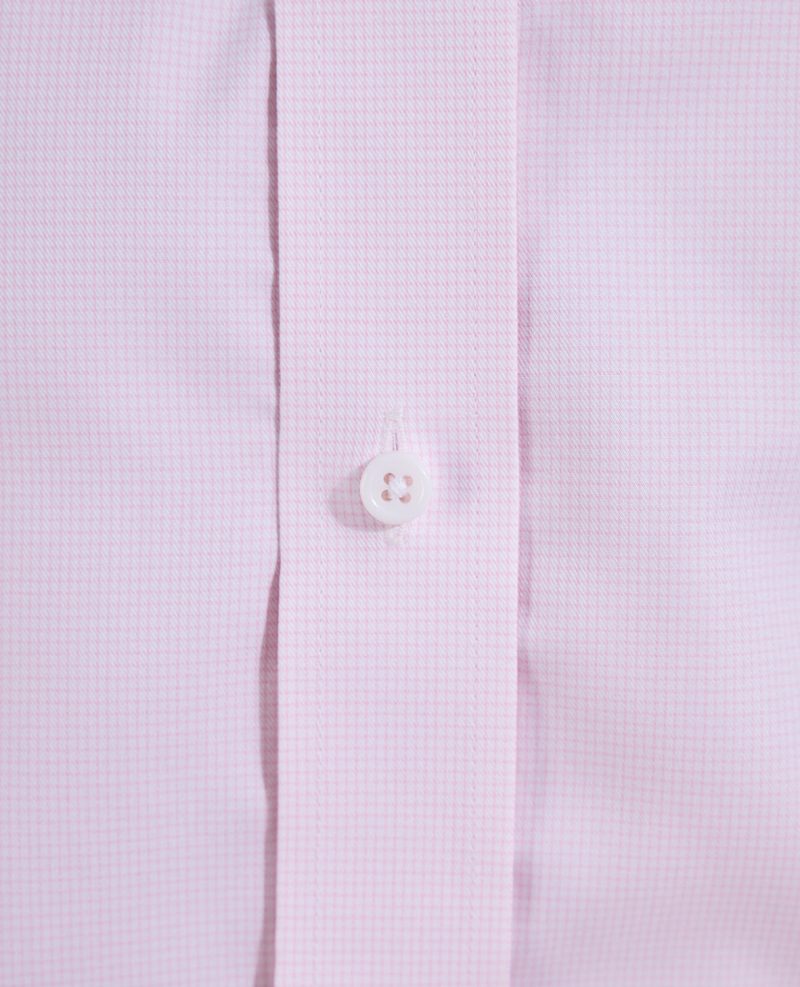 TheBrookes ThomasMasonMicroCheckJourneyDressShirt Pink 05