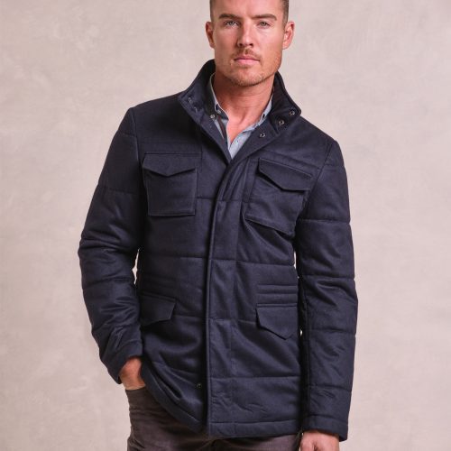 TheBryce QuiltedFieldJacket Navy 01