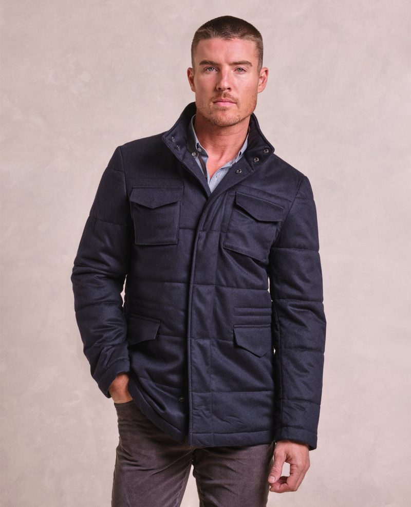 TheBryce QuiltedFieldJacket Navy 01