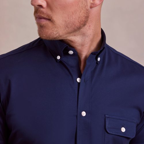 TheDeanBD SSNon IronShirt Navy Rye51 February2024 10534