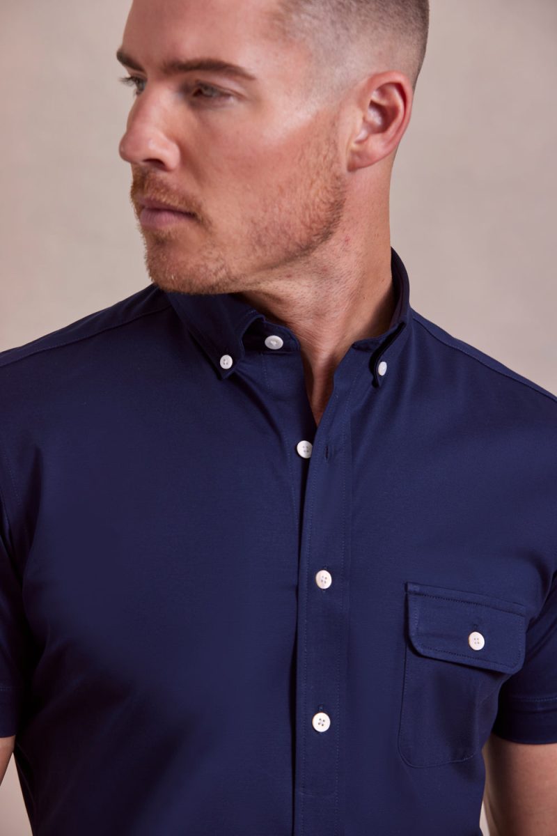 TheDeanBD SSNon IronShirt Navy Rye51 February2024 10534