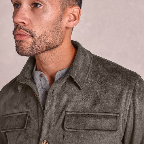 TheDrummond MicrosuedeChoreJacket Olive 02