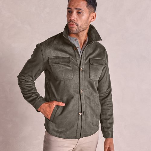 TheDrummond MicrosuedeChoreJacket Olive 07