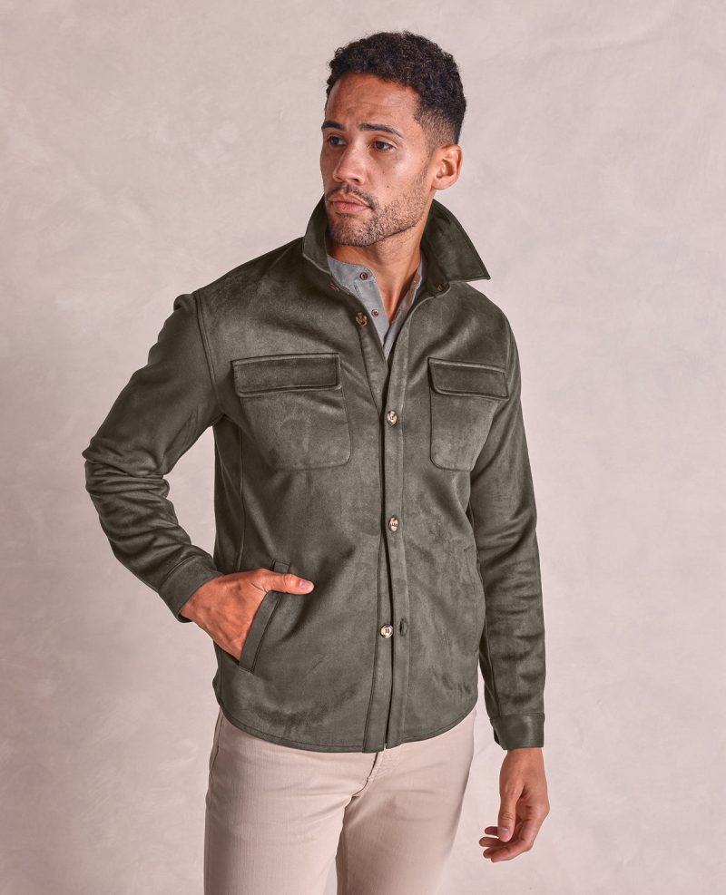 TheDrummond MicrosuedeChoreJacket Olive 07