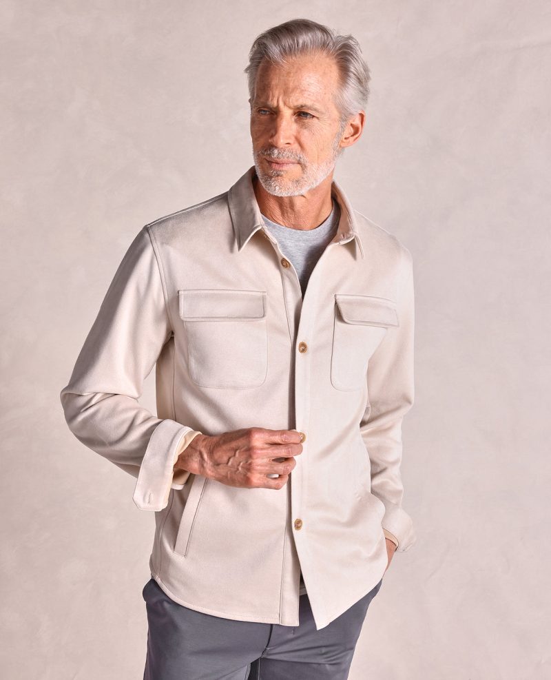 TheDrummond MicrosuedeChoreJacket Taupe 01