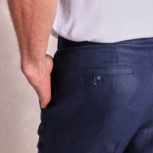 TheEllis LinenDrawstringTrouser Navy 06