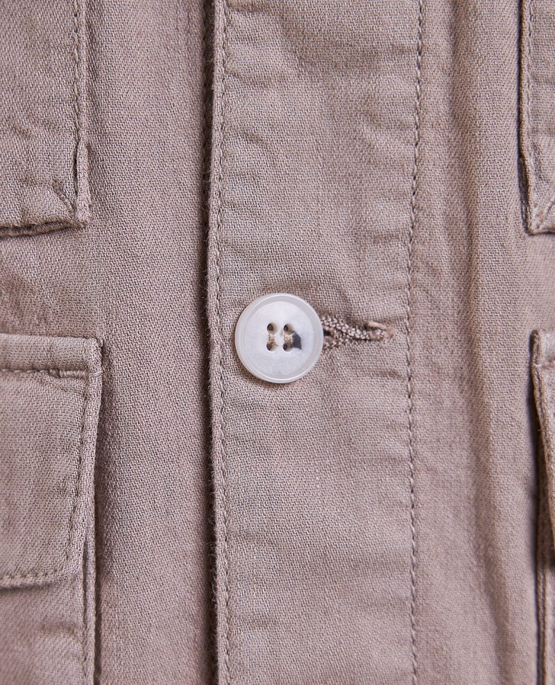 TheHarper Cotton LinenChoreCoat Taupe 04