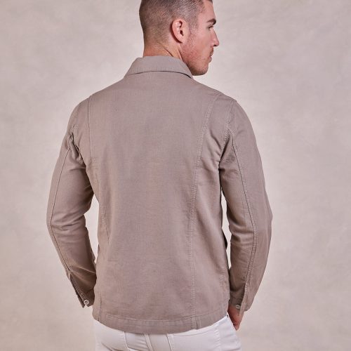 TheHarper Cotton LinenChoreCoat Taupe 06