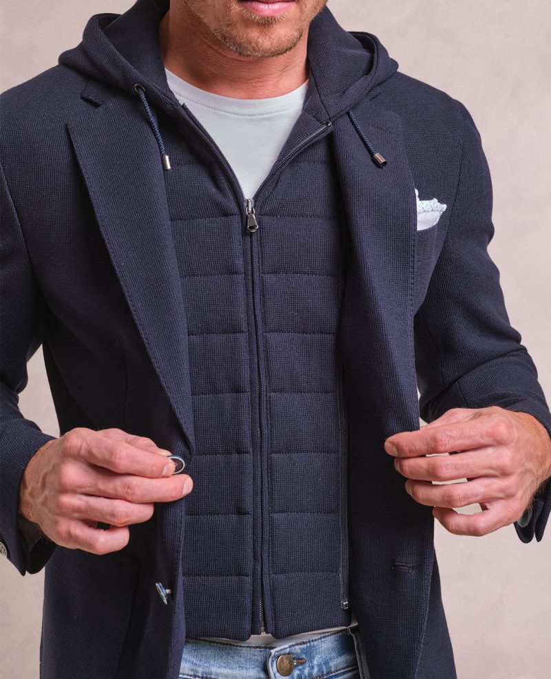 TheKane RemovableHoodieSoftJacket Navy 05