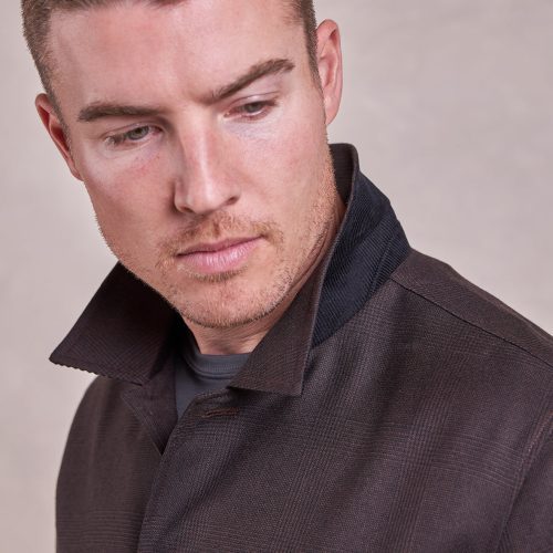 TheKeats WoolBlousonJacket Brown Black 02