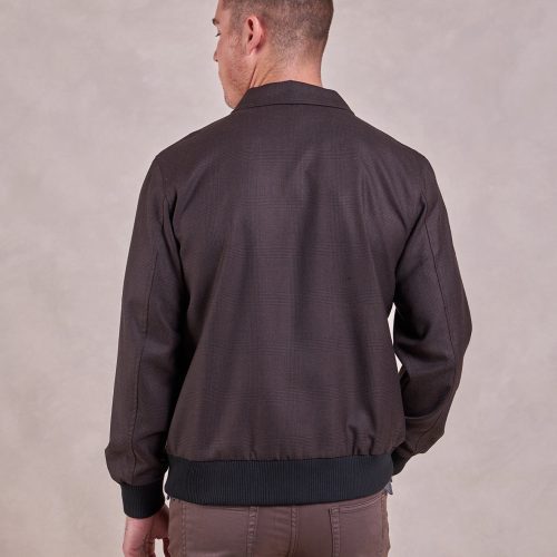 TheKeats WoolBlousonJacket Brown Black 06