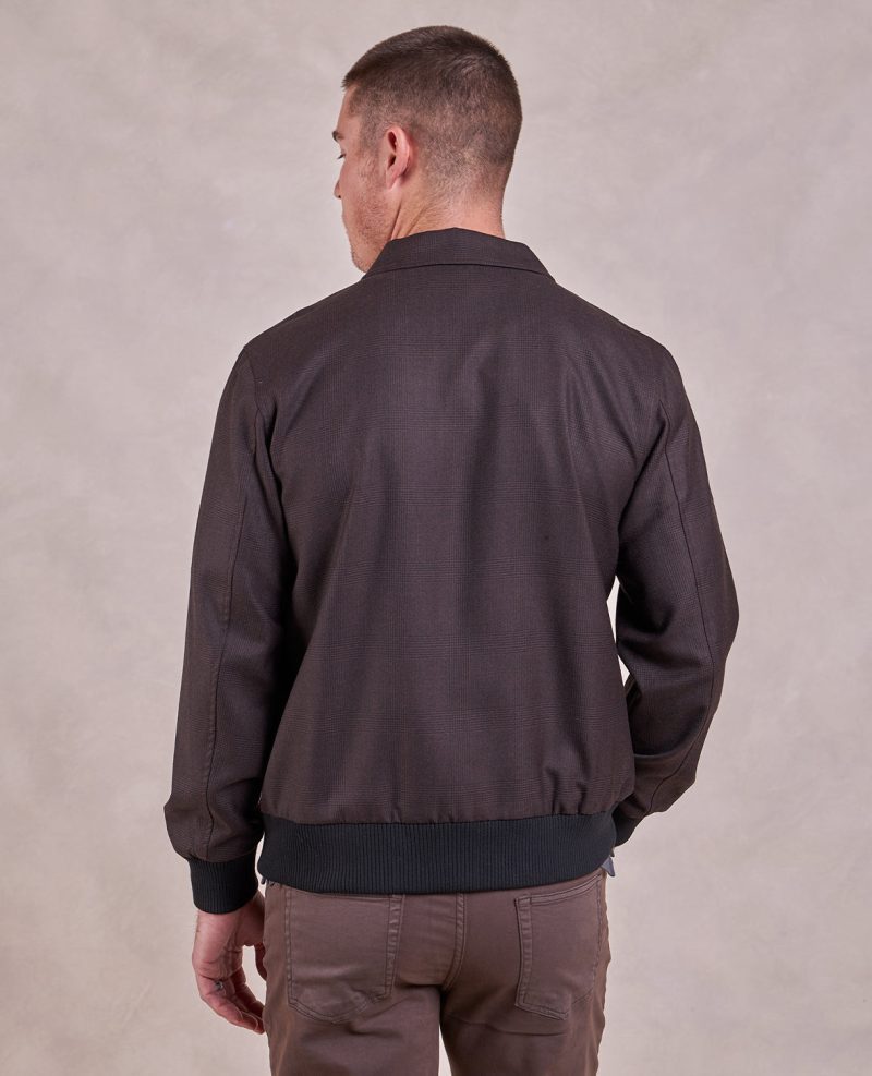 TheKeats WoolBlousonJacket Brown Black 06