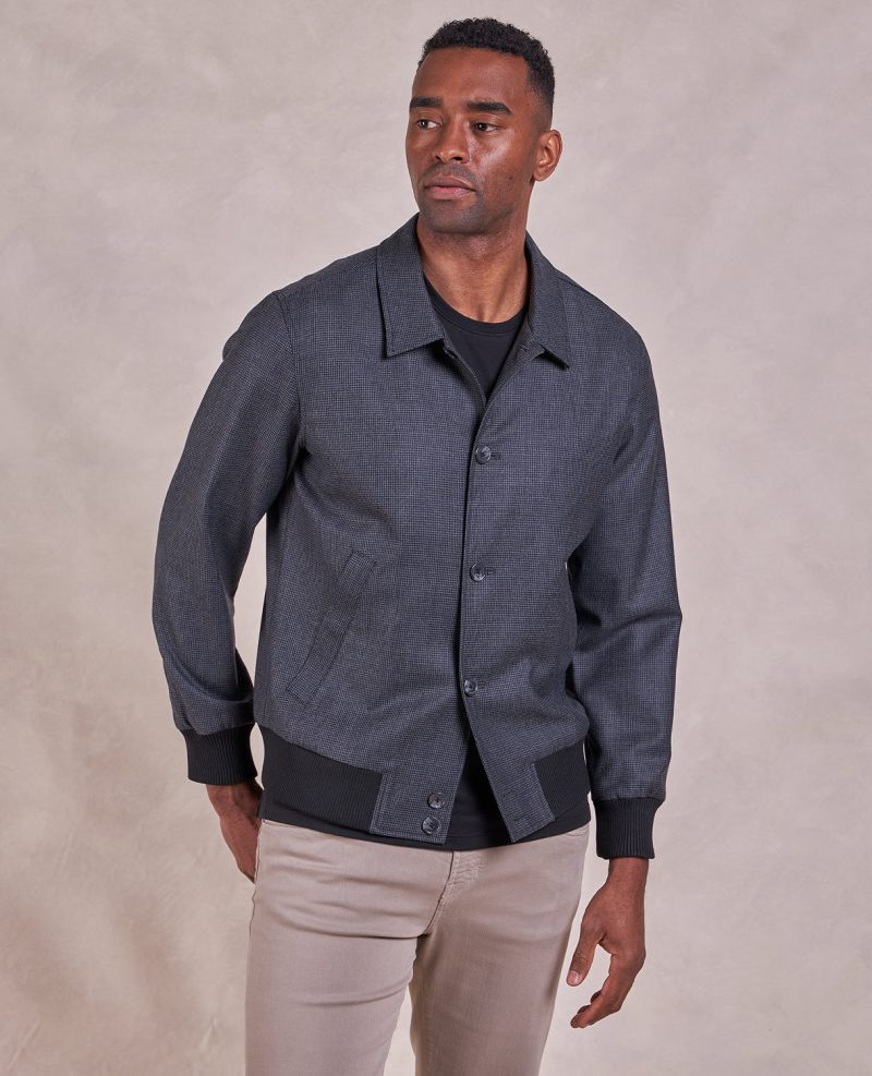 TheKeats WoolBlousonJacket Charcoal Black 01