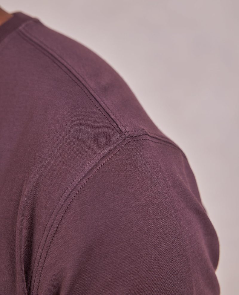 TheLuxeSupima CrewNeckSSTee Bordeaux 06