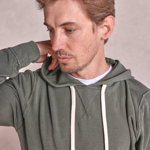 TheMontauk GarmentWashedHoodie Olive 02