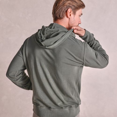 TheMontauk GarmentWashedHoodie Olive 05