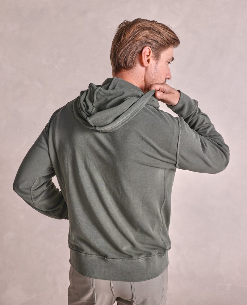 TheMontauk GarmentWashedHoodie Olive 05