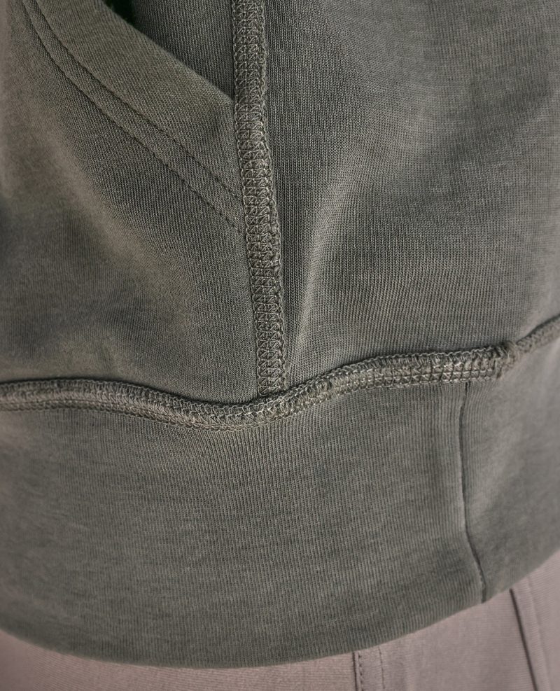 TheMontauk GarmentWashedHoodie Olive 07