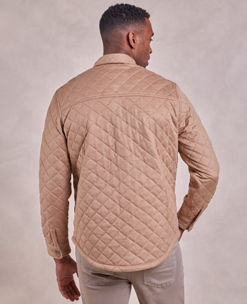 ThePike QuiltedShirtJacket Camel 07