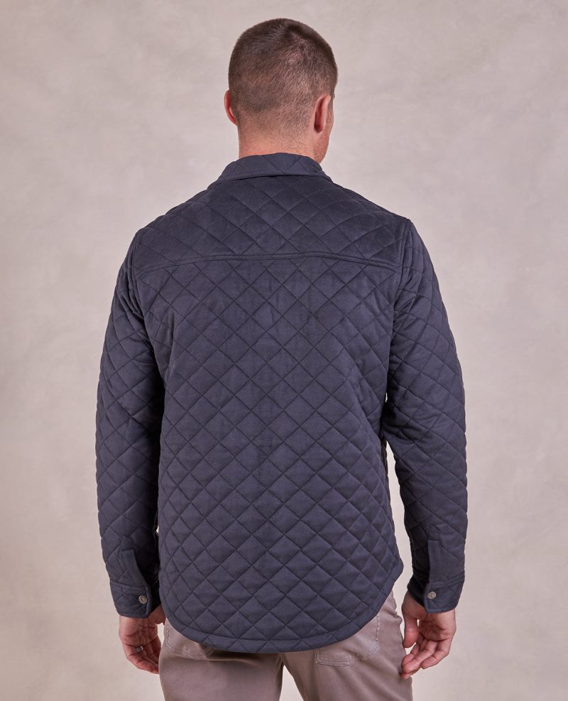 ThePike QuiltedShirtJacket Charcoal 06