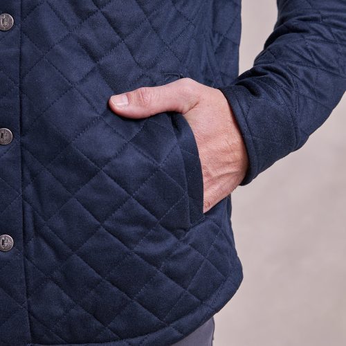 ThePike QuiltedShirtJacket Navy 04