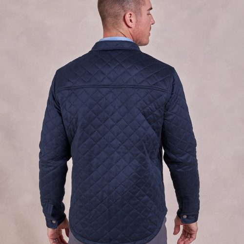 ThePike QuiltedShirtJacket Navy 06