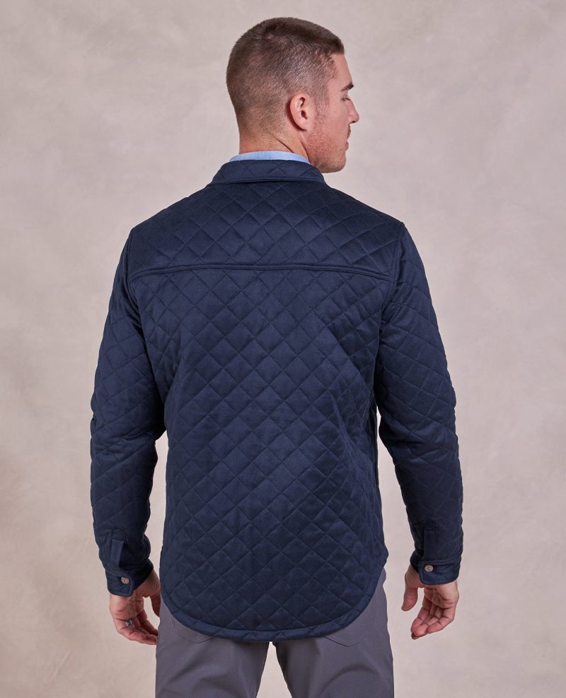 ThePike QuiltedShirtJacket Navy 06