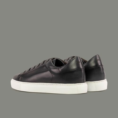 TheRhodes BurnishedLeatherSneaker Charcoal 02