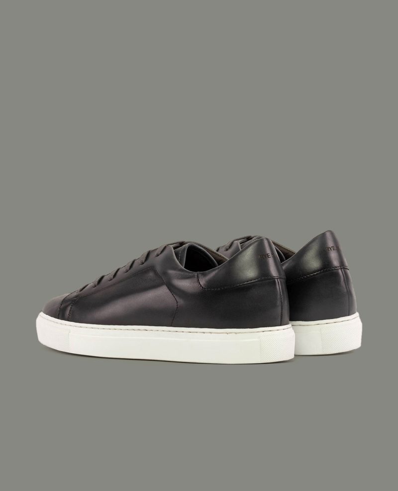 TheRhodes BurnishedLeatherSneaker Charcoal 02