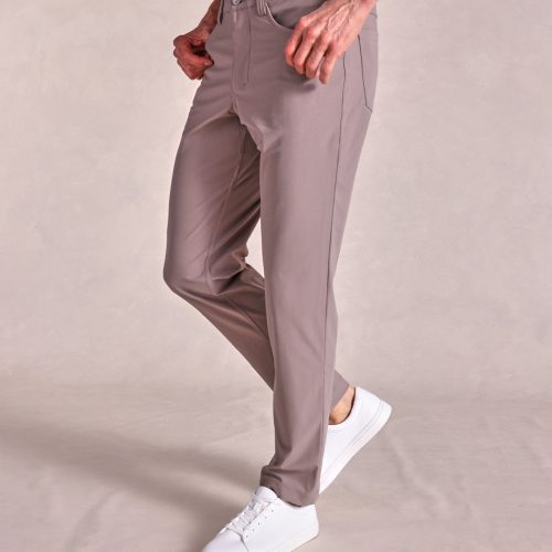 TheVoyager PerformanceKnit5PocketPant Taupe 03