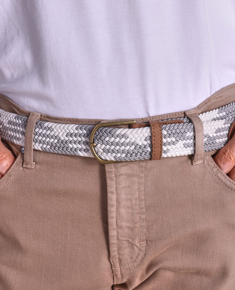 TheVoyager WovenStretchBelt GreyWhite 01