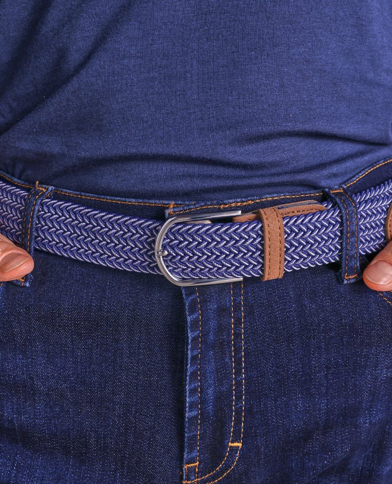 TheVoyager WovenStretchBelt NavyMulti 01