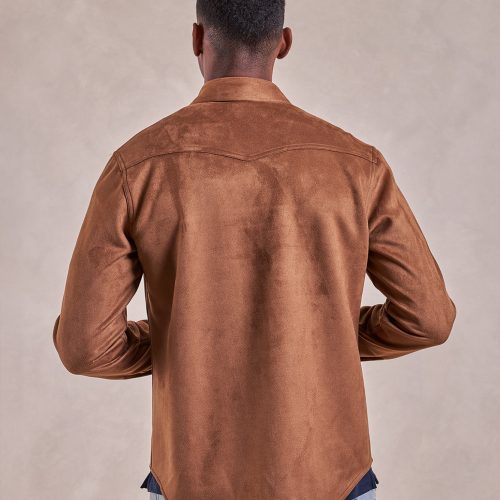 TheWyatt MicrosuedeShirtJacket Espresso 07